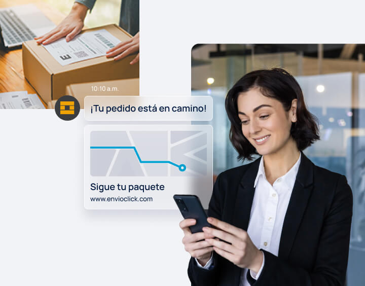 Solución de gestión post-compra que automatiza notificaciones de entrega bajo la identidad de la marca, con el objetivo es mantener informado al cliente y fortalecer la confianza en cada envío.
